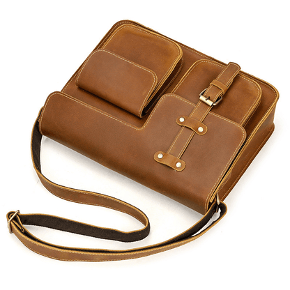 Leather Shoulder Messenger Bag