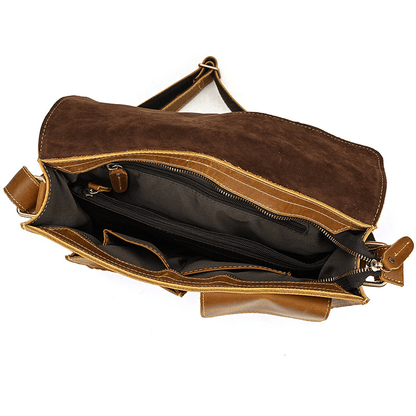 Leather Shoulder Messenger Bag
