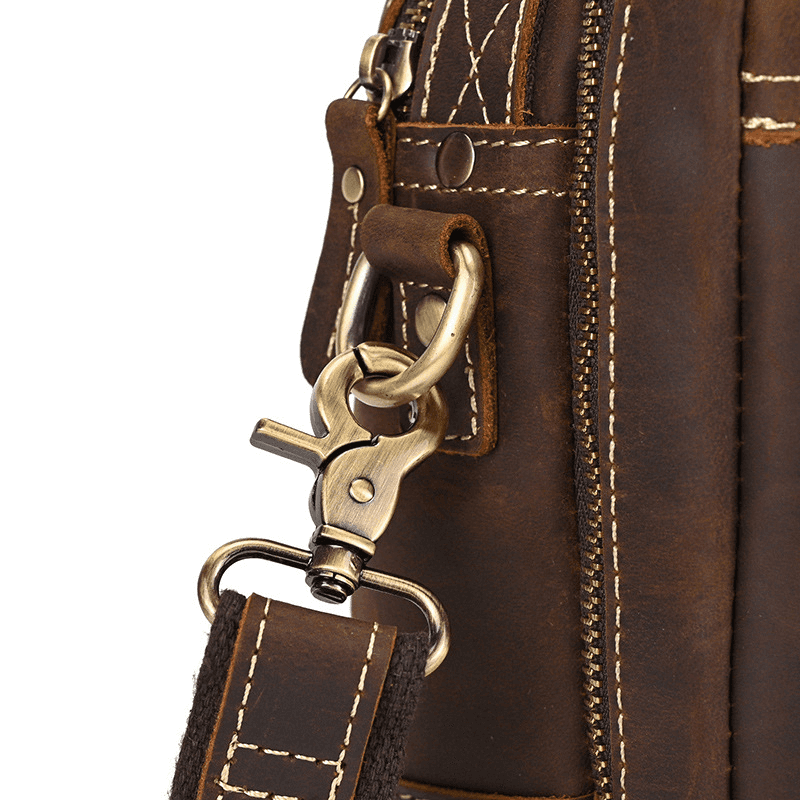 Male Leather Messenger Bag