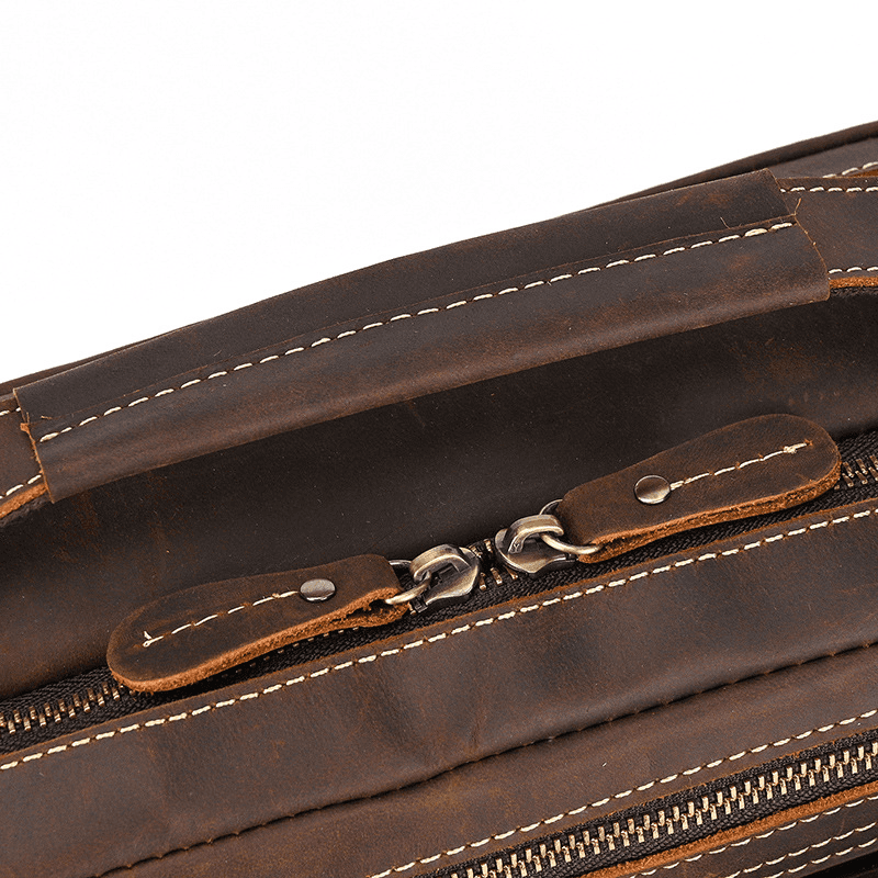 Male Leather Messenger Bag