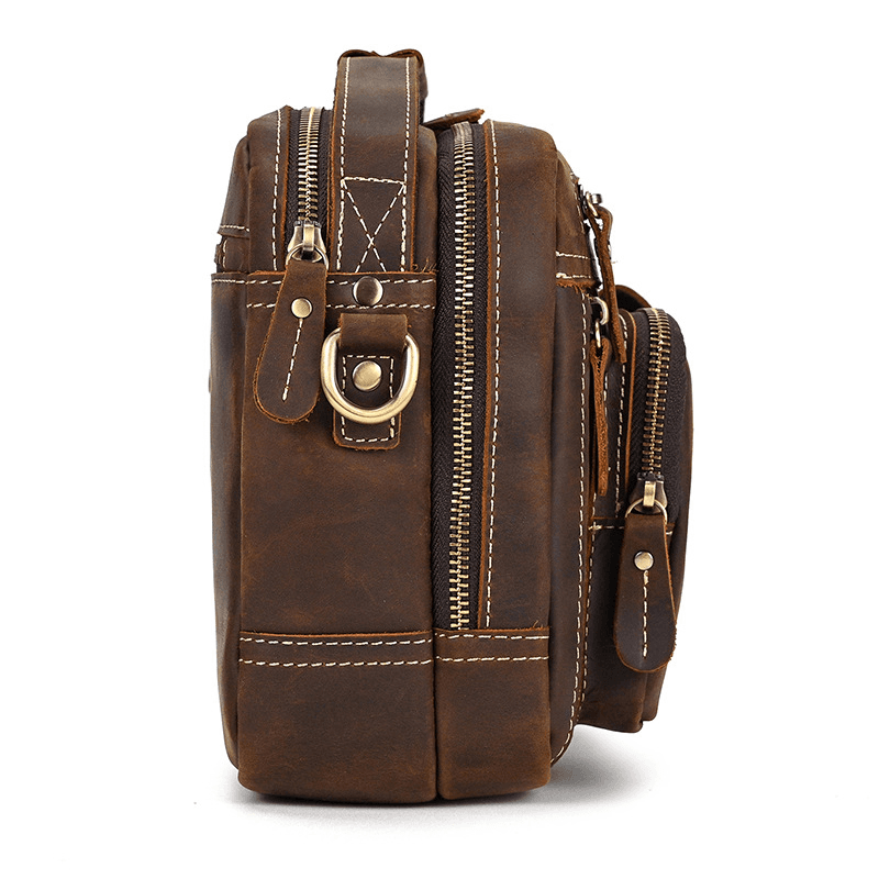 Male Leather Messenger Bag