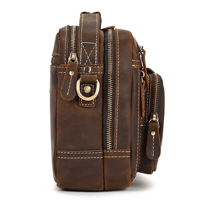 Male Leather Messenger Bag