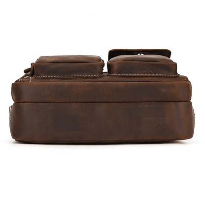 Male Leather Messenger Bag