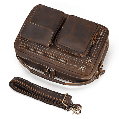Male Leather Messenger Bag