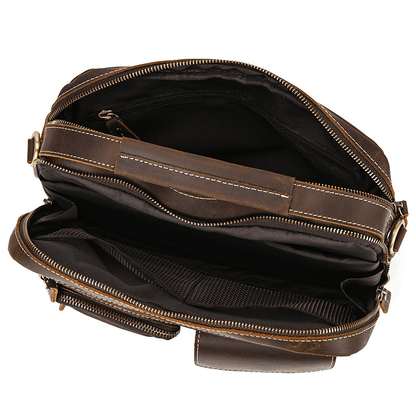 Male Leather Messenger Bag