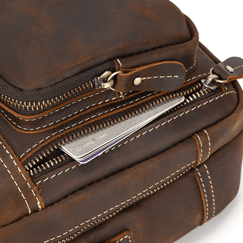 Male Leather Messenger Bag