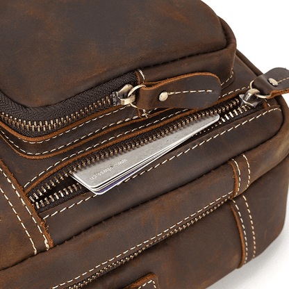 Male Leather Messenger Bag