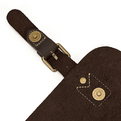 Male Soft Cow Leather Laptop Shoulder Bag
